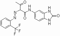 رنگدانه-زرد-154-ساختار مولکولی